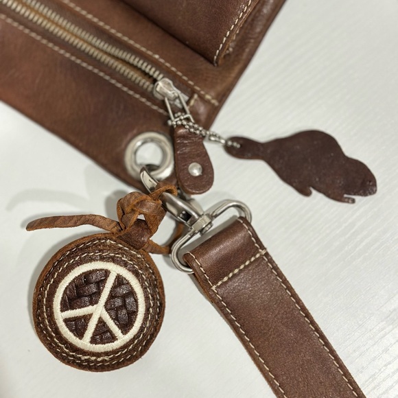 ROOTS CANADA LEATHER  CROSSBODY BAG - Picture 11 of 11